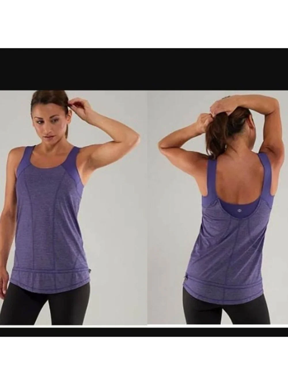Lululemon Run: For Your Life Tank Heathered purple